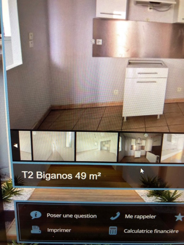Acheter un appartement type tes deux avec balcon en centre-ville de Biganos