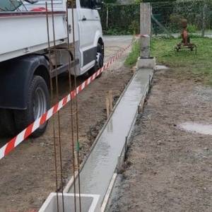 Création d'un muret en béton à Sadirac par CERDEIRA TP