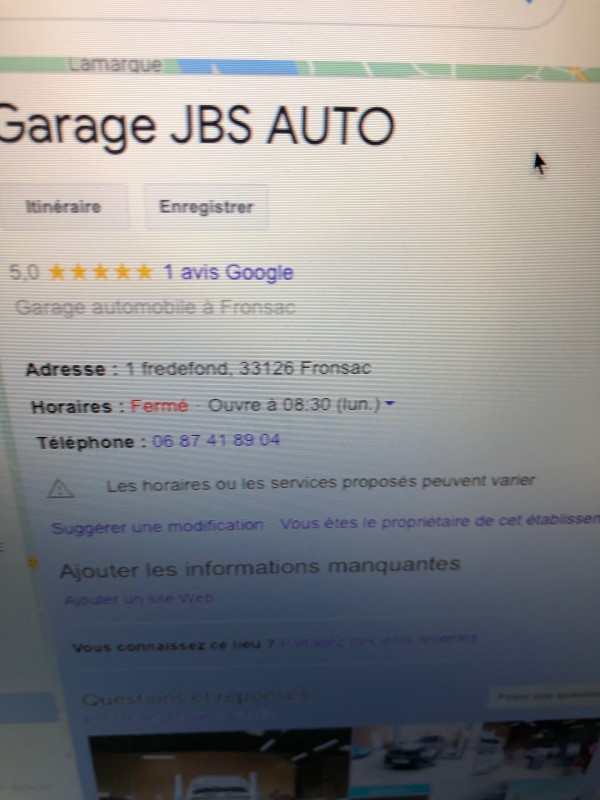 Où trouver un garage automobile sérieux et de confiance à Fronsac près de libourne