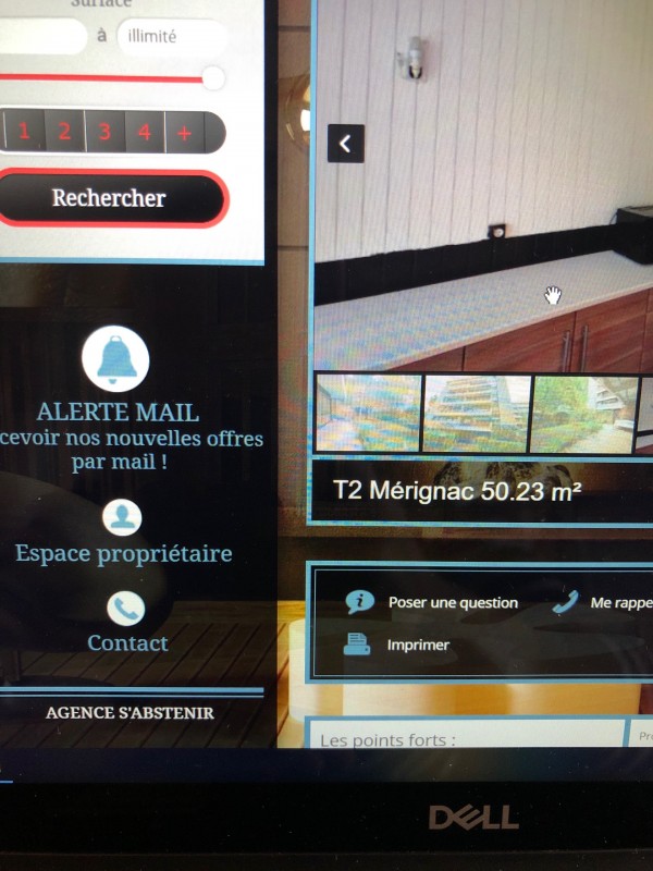 Louer un appartement deux pièces meublé avec Jardin à Mérignac