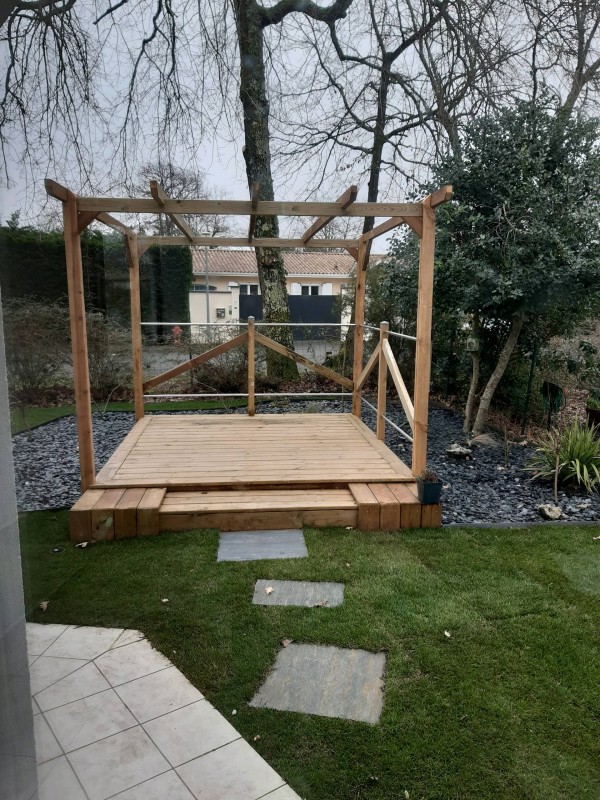 Réalisation de la Pergola d'une propriété à Andernos-les-Bains