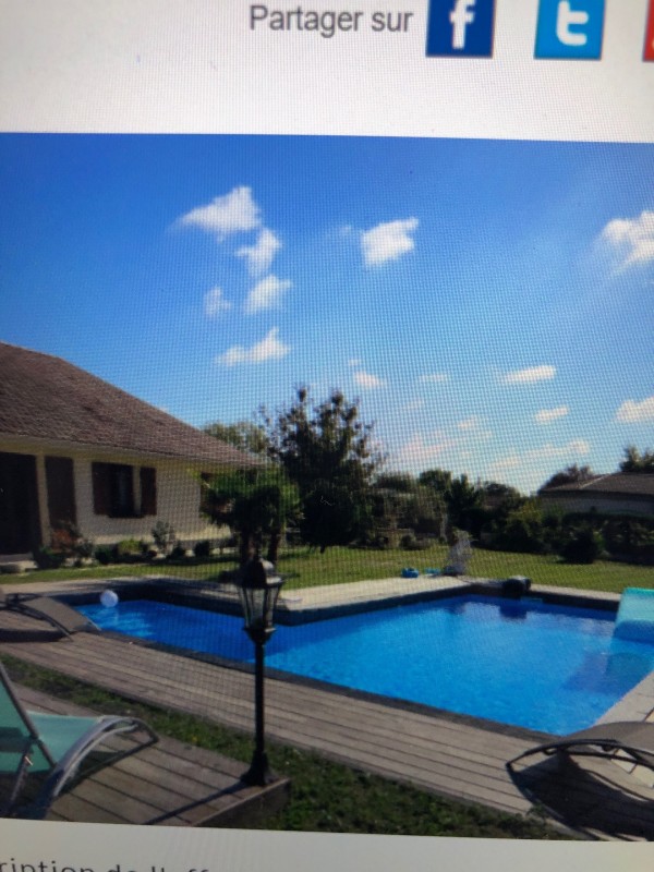 Acheter une belle maison avec étage et une grande piscine à Ambares près de Bordeaux